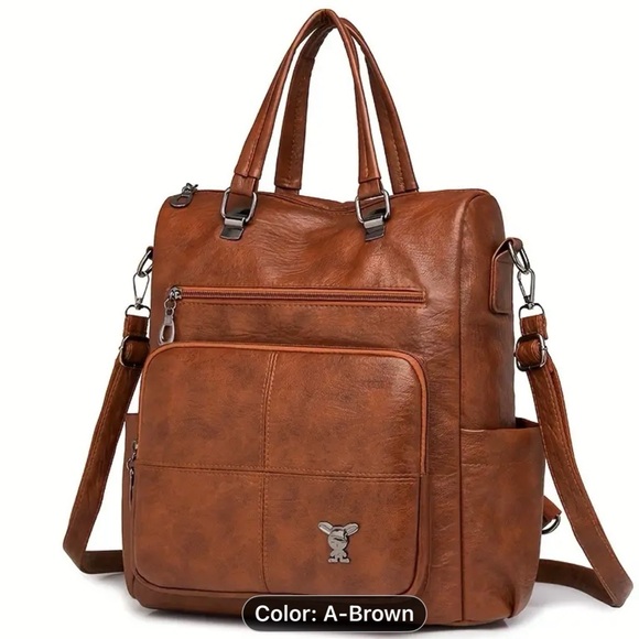 Handbags - Women vintage Brown Leather Bag